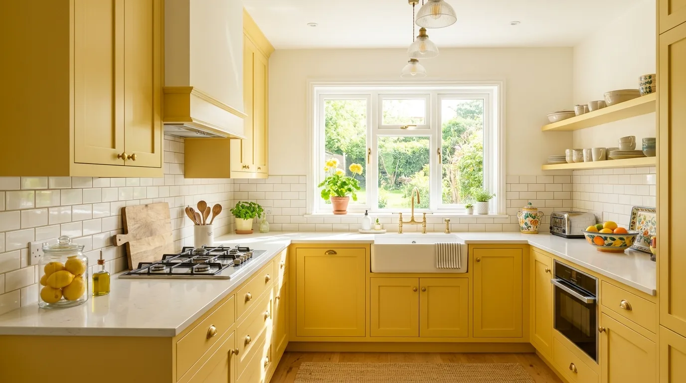 12 Cheerful Yellow Kitchen Ideas for a Sunny and Bright Cookspace hero image