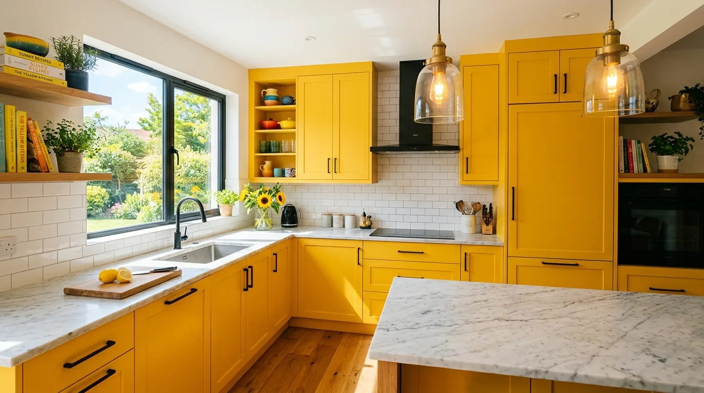 12 Cheerful Yellow Kitchen Ideas for a Sunny and Bright Cookspace inspiration image 3