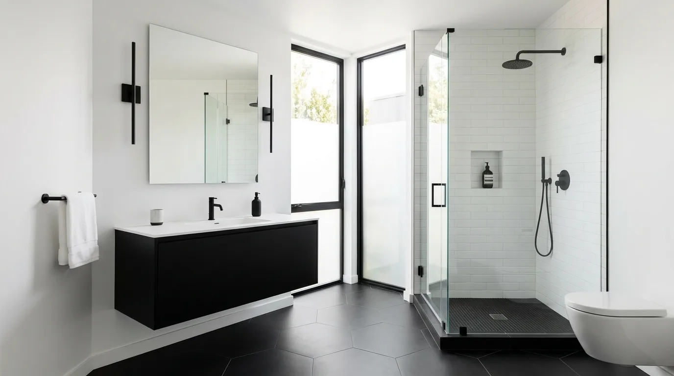 13 Classic Black and White Bathroom Ideas for Timeless Contrast inspiration image 3