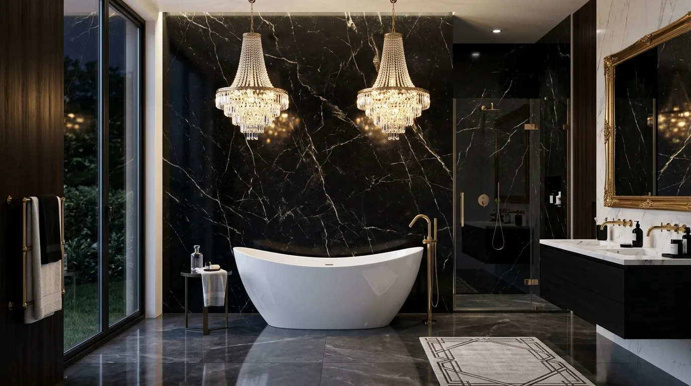 13 Classic Black and White Bathroom Ideas for Timeless Contrast inspiration image 4
