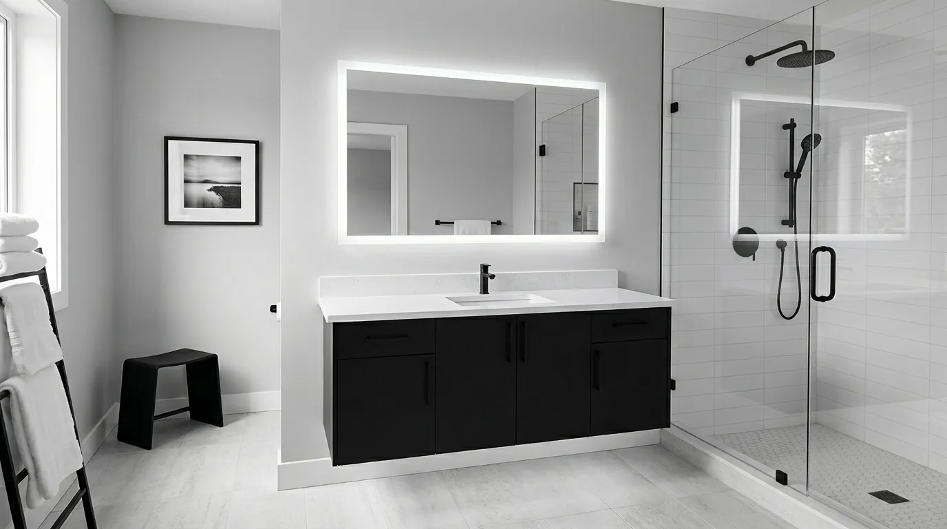 13 Classic Black and White Bathroom Ideas for Timeless Contrast inspiration image 6