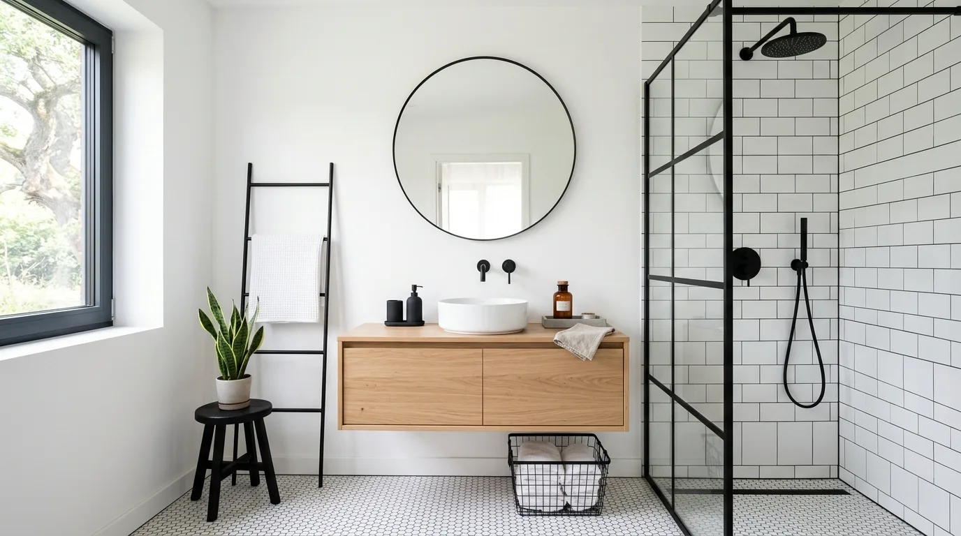 13 Classic Black and White Bathroom Ideas for Timeless Contrast inspiration image 8