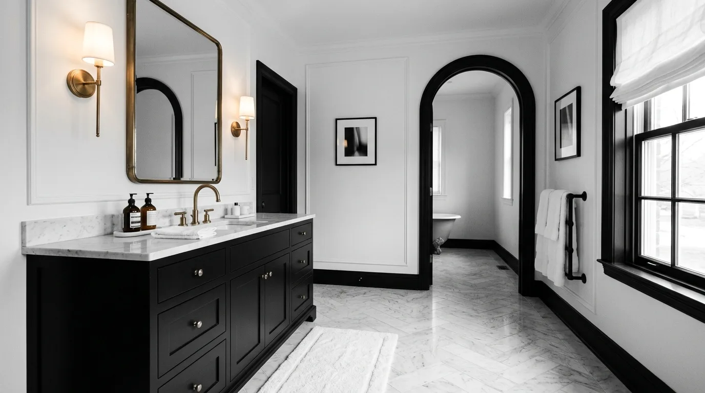 13 Classic Black and White Bathroom Ideas for Timeless Contrast inspiration image 10