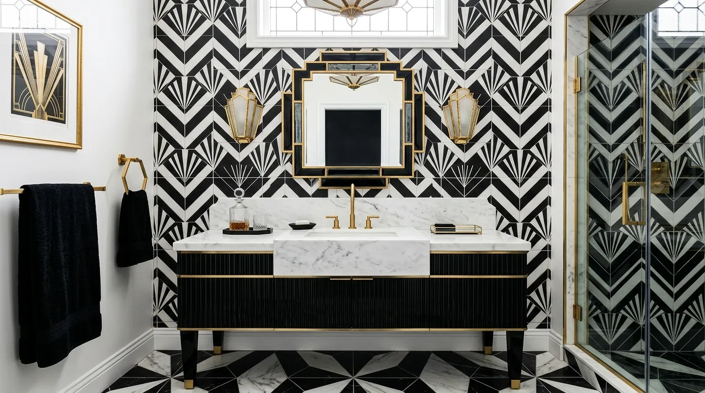 13 Classic Black and White Bathroom Ideas for Timeless Contrast inspiration image 12
