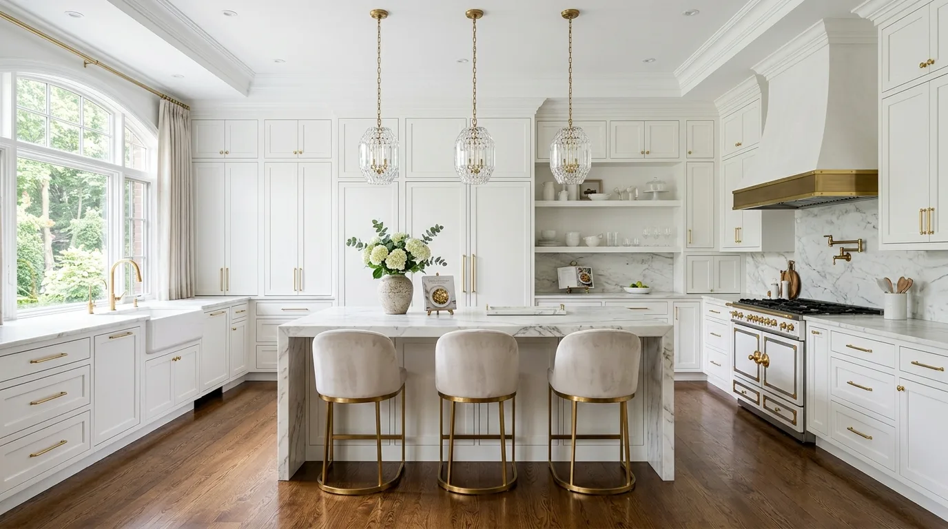 14 Classic White Kitchen Ideas for a Clean and Timeless Cookspace inspiration image 2