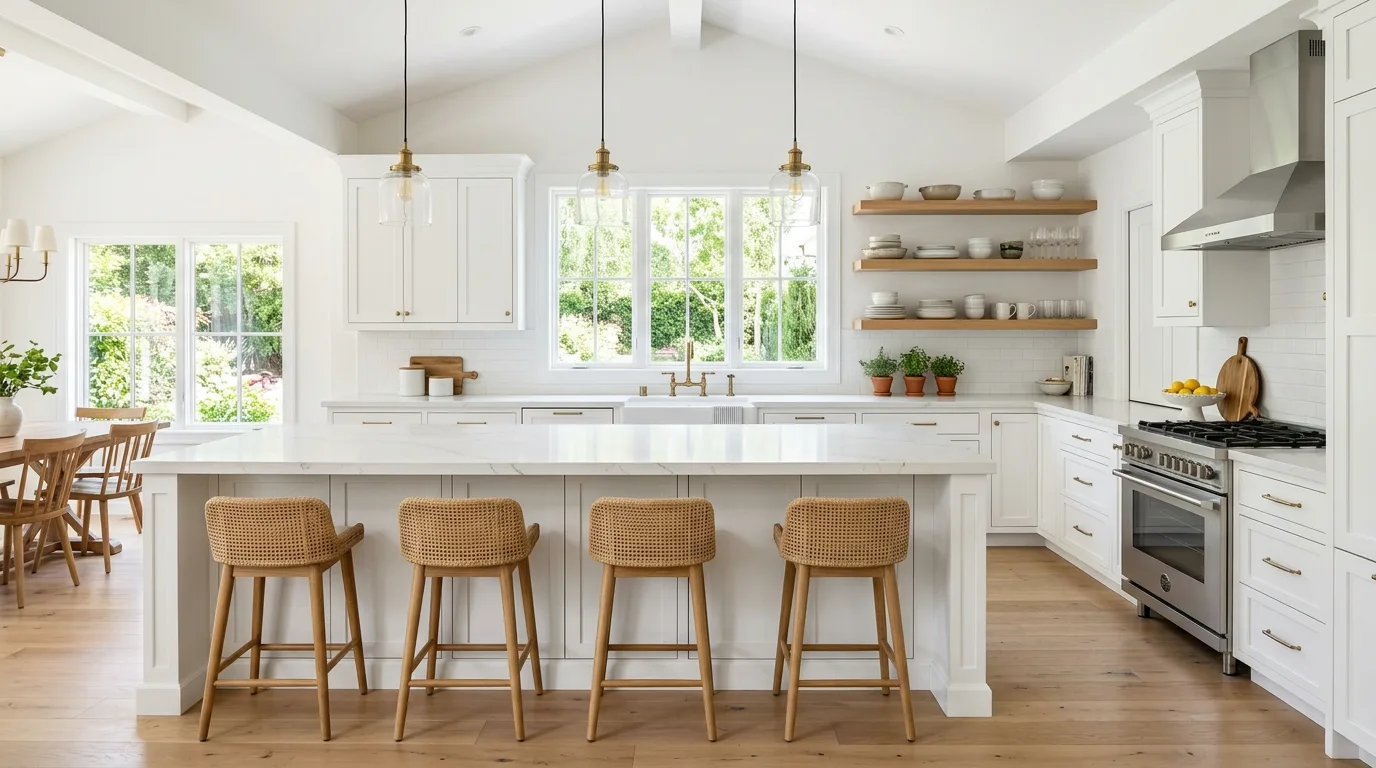 14 Classic White Kitchen Ideas for a Clean and Timeless Cookspace inspiration image 5