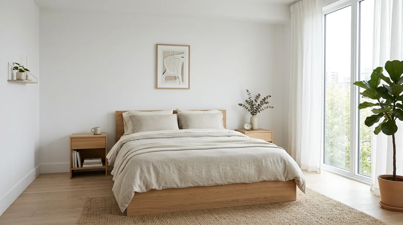 14 Clean Minimalist Bedroom Ideas for a Serene and Simple Space hero image