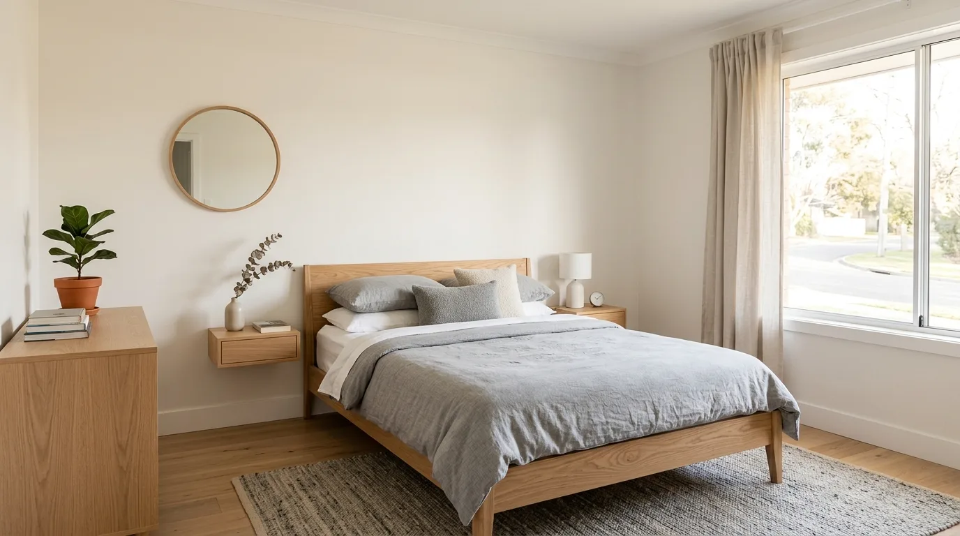 14 Clean Minimalist Bedroom Ideas for a Serene and Simple Space inspiration image 4