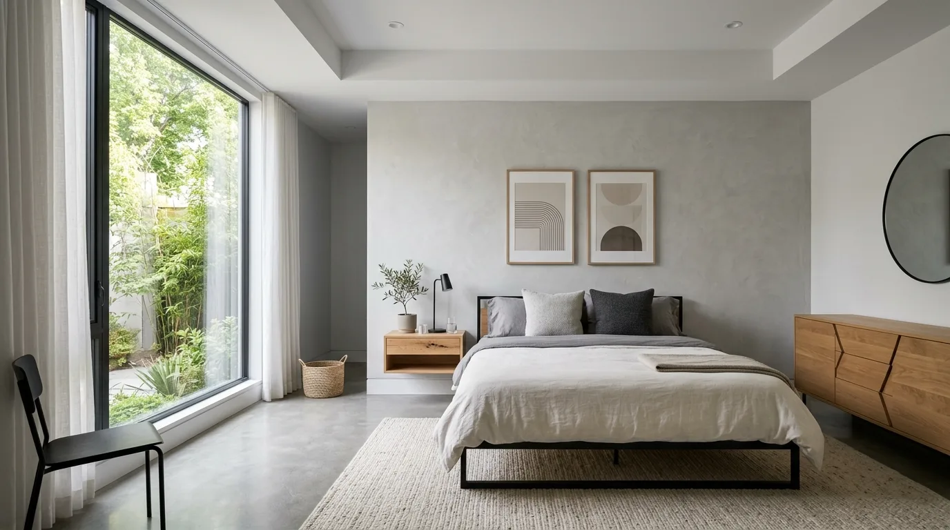14 Clean Minimalist Bedroom Ideas for a Serene and Simple Space inspiration image 14