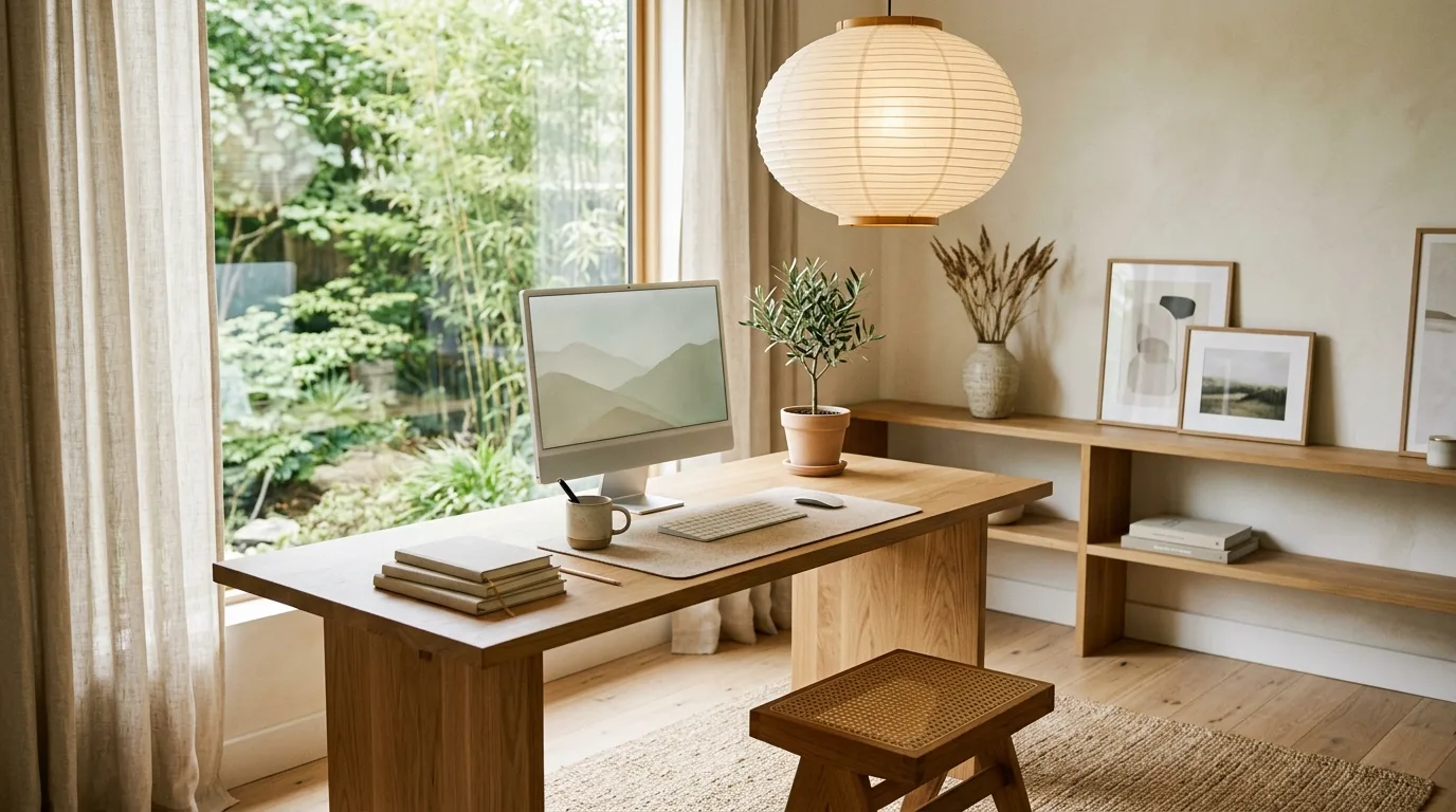 14 Clean Minimalist Home Office Ideas for a Clutter-Free Workspace inspiration image 6