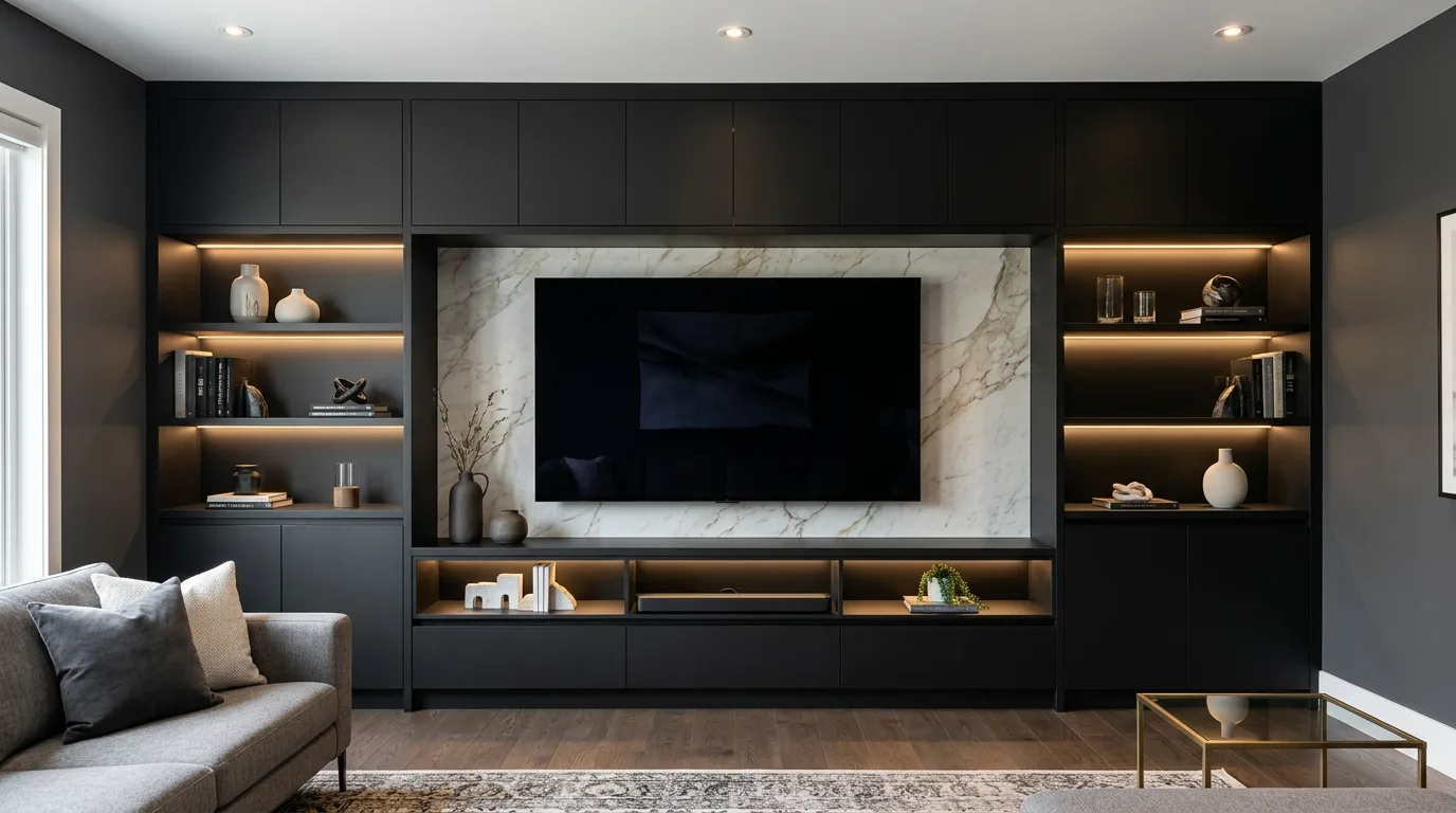 14 Clever Modern TV Wall Ideas for a Sleek Entertainment Center inspiration image 2