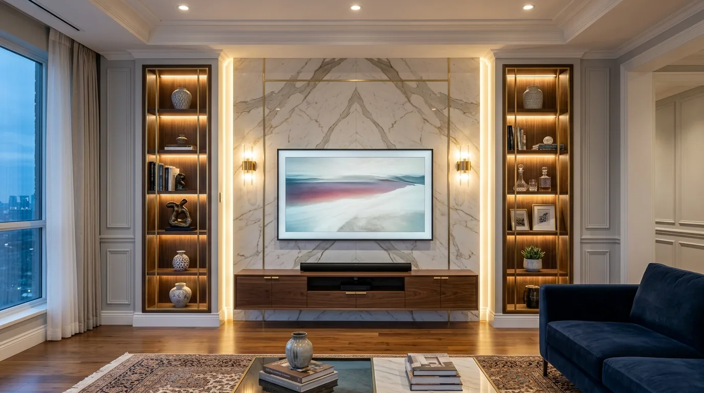 14 Clever Modern TV Wall Ideas for a Sleek Entertainment Center inspiration image 8
