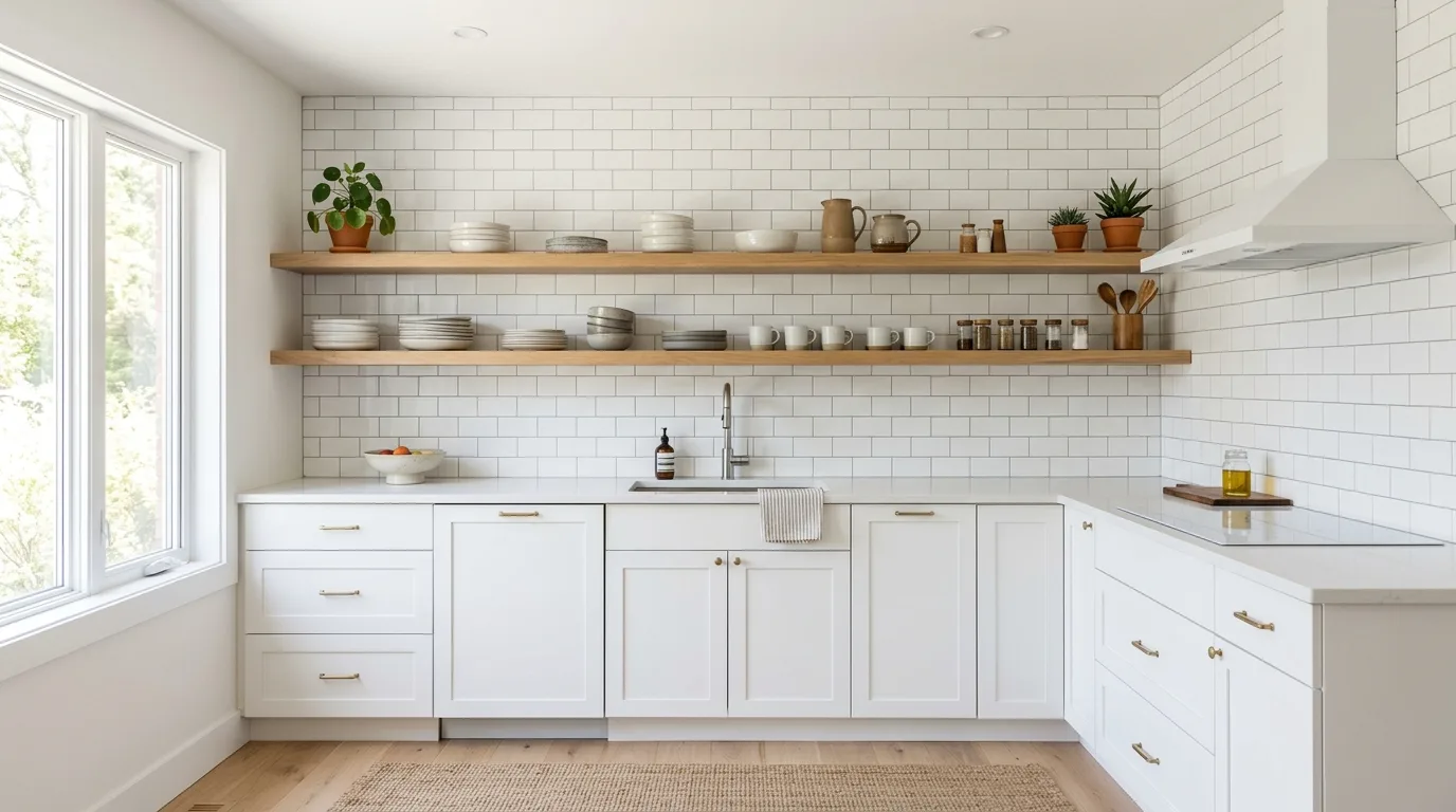 13 Clever Open Shelving Kitchen Ideas for a Bright and Airy Look hero image
