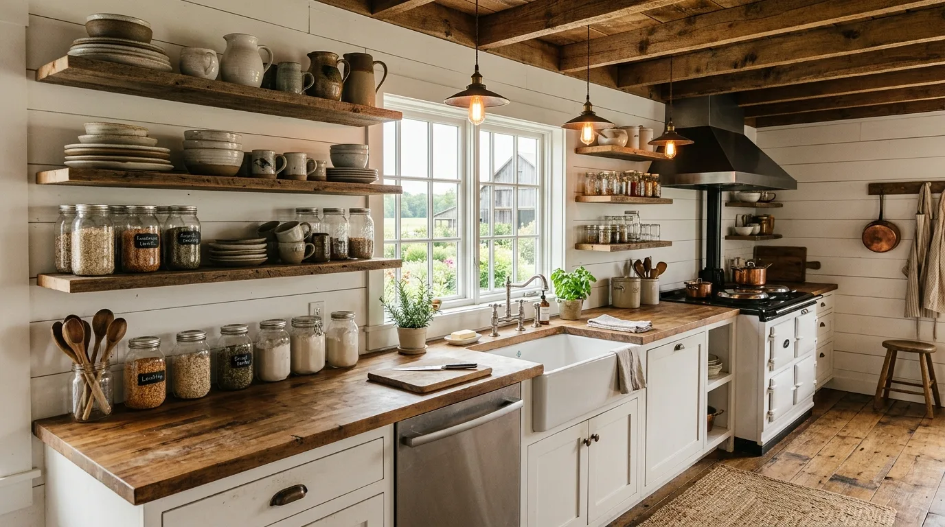 13 Clever Open Shelving Kitchen Ideas for a Bright and Airy Look inspiration image 4
