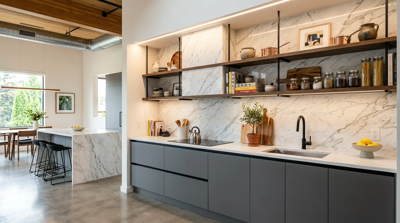 13 Clever Open Shelving Kitchen Ideas for a Bright and Airy Look inspiration image 8