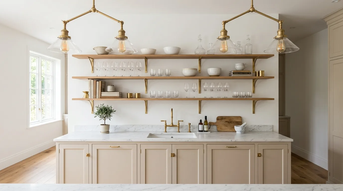 13 Clever Open Shelving Kitchen Ideas for a Bright and Airy Look inspiration image 10