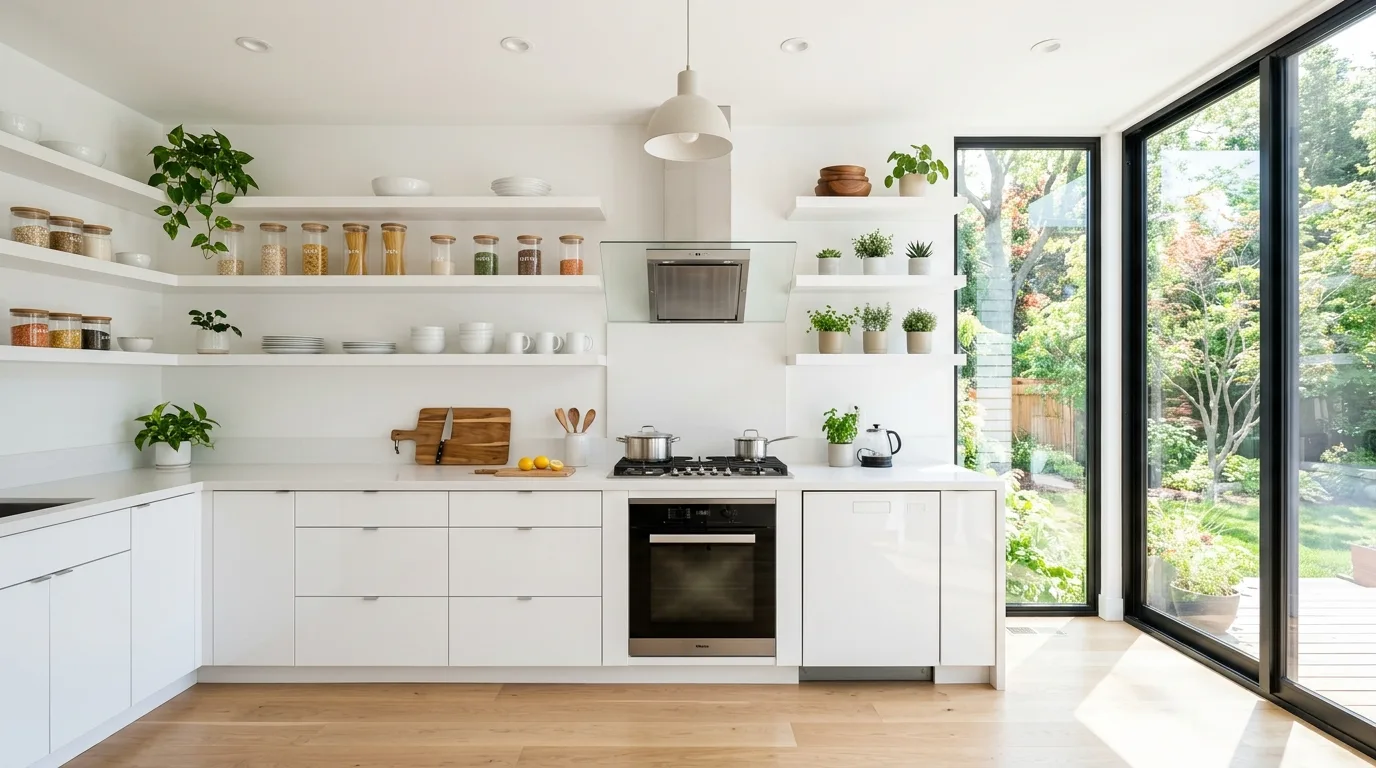 13 Clever Open Shelving Kitchen Ideas for a Bright and Airy Look inspiration image 12