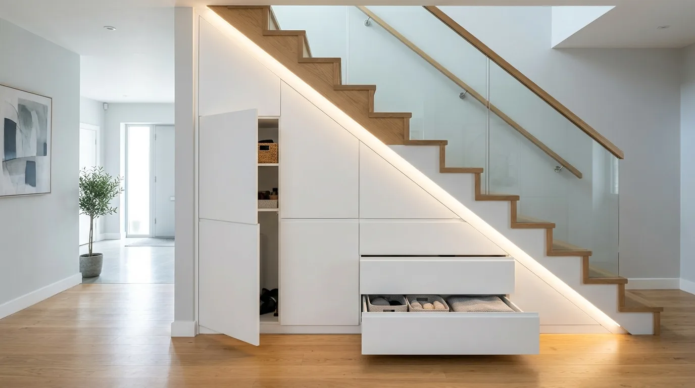 15 Clever Under Stairs Storage Ideas for Maximizing Wasted Space hero image