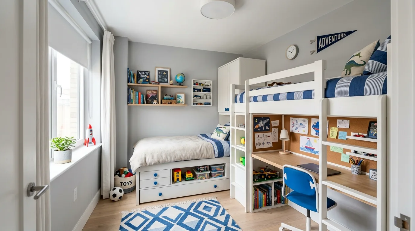 13 Cool Boys Bedroom Ideas for a Fun and Functional Space inspiration image 12