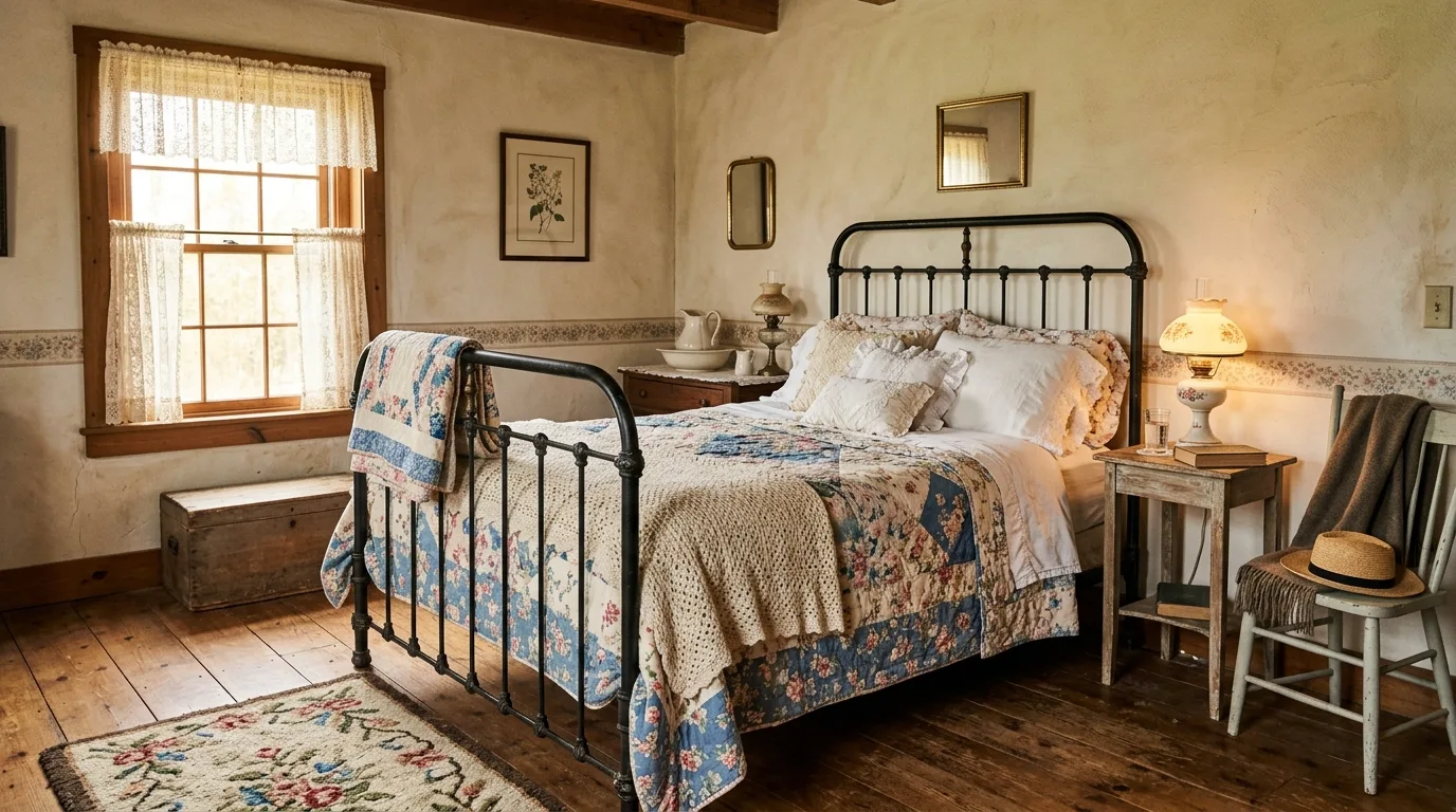 14 Cozy Farmhouse Bedroom Ideas for a Rustic and Charming Retreat inspiration image 4