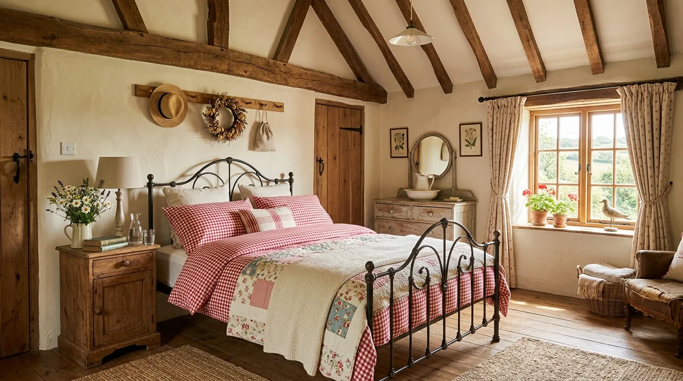14 Cozy Farmhouse Bedroom Ideas for a Rustic and Charming Retreat inspiration image 10