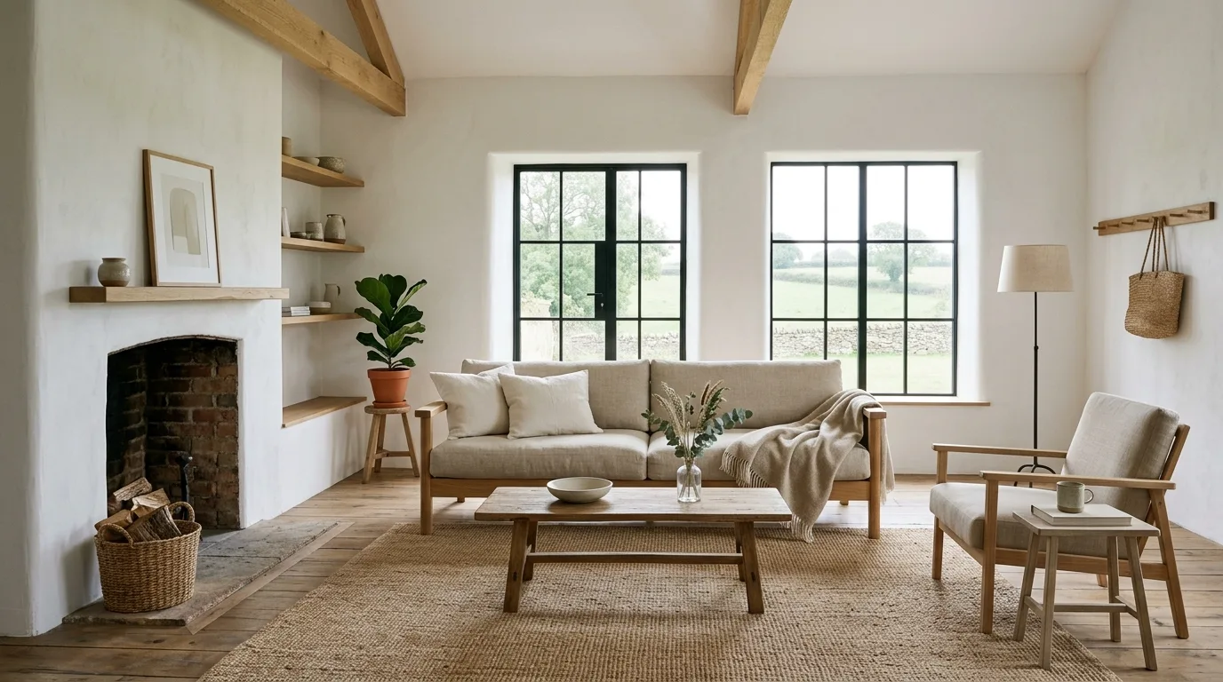 14 Cozy Farmhouse Living Room Ideas for a Rustic and Welcoming Space inspiration image 6