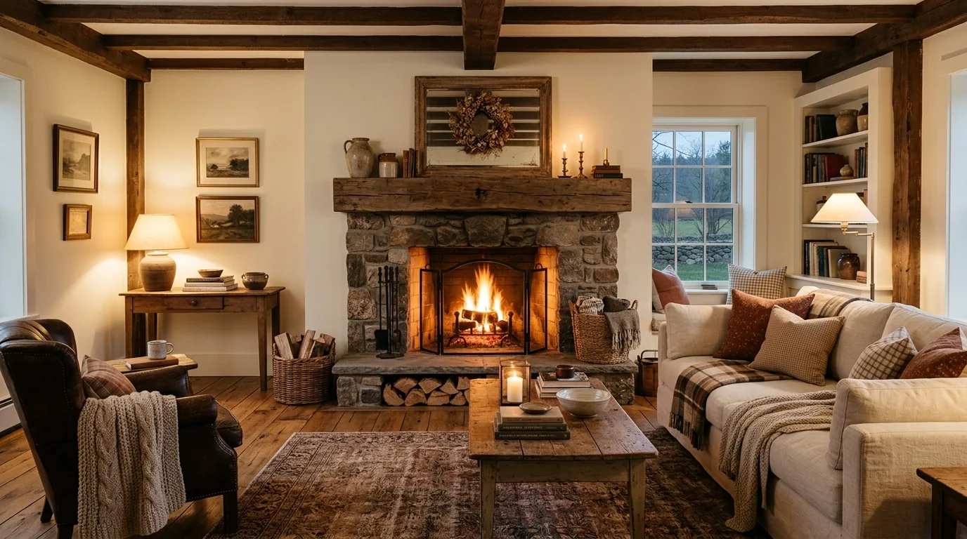 14 Cozy Farmhouse Living Room Ideas for a Rustic and Welcoming Space inspiration image 14