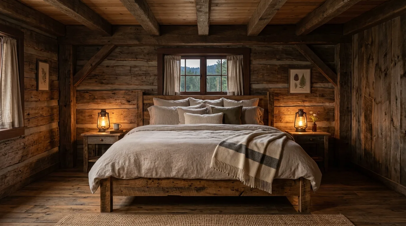 14 Cozy Rustic Bedroom Ideas for a Warm Cabin-Inspired Sanctuary inspiration image 2