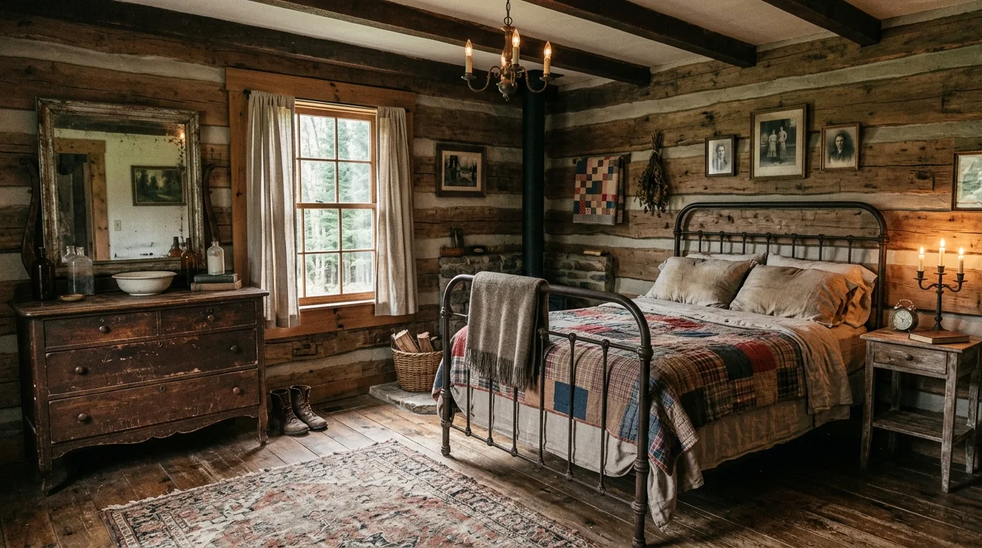 14 Cozy Rustic Bedroom Ideas for a Warm Cabin-Inspired Sanctuary inspiration image 6