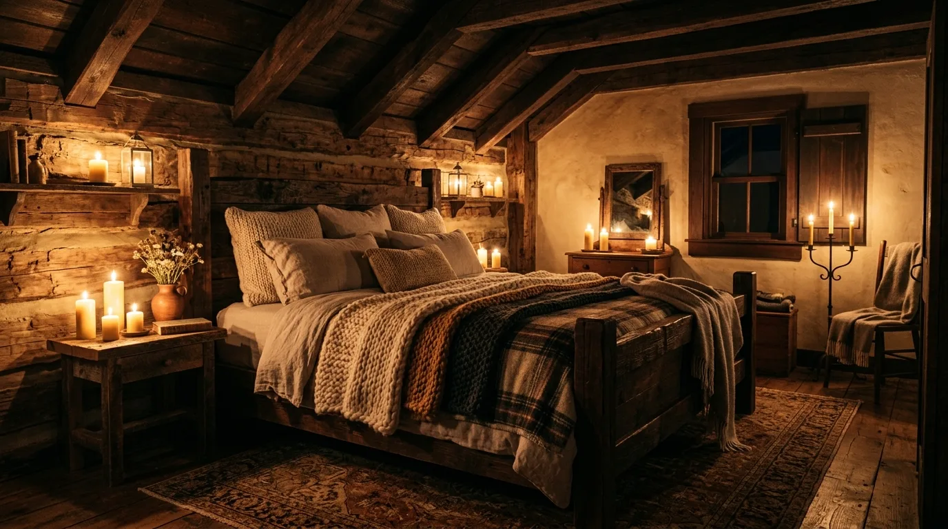 14 Cozy Rustic Bedroom Ideas for a Warm Cabin-Inspired Sanctuary inspiration image 14
