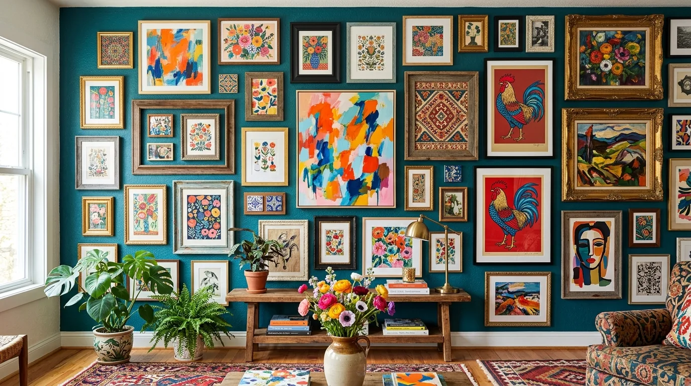 15 Creative Gallery Wall Ideas for a Personalized Art Display inspiration image 2