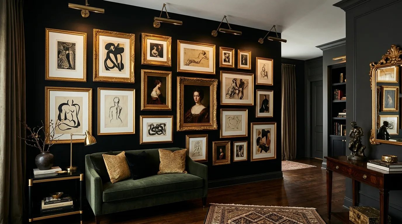 15 Creative Gallery Wall Ideas for a Personalized Art Display inspiration image 8