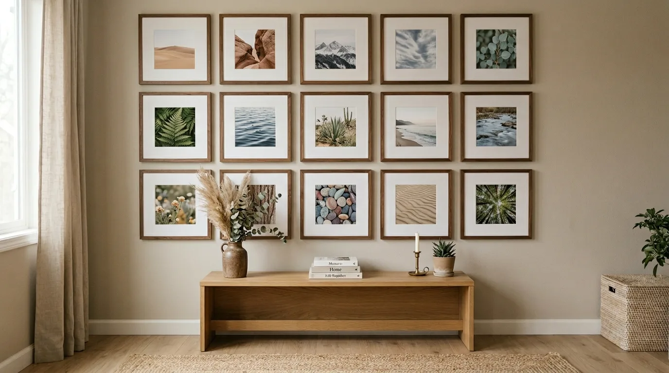 15 Creative Gallery Wall Ideas for a Personalized Art Display inspiration image 9