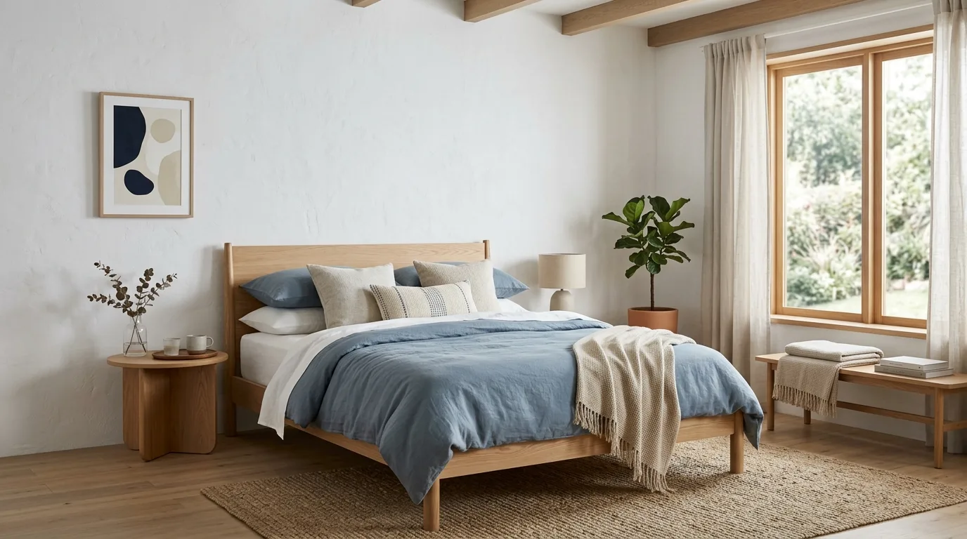 14 Crisp Blue and White Bedroom Ideas for a Fresh and Serene Retreat inspiration image 11