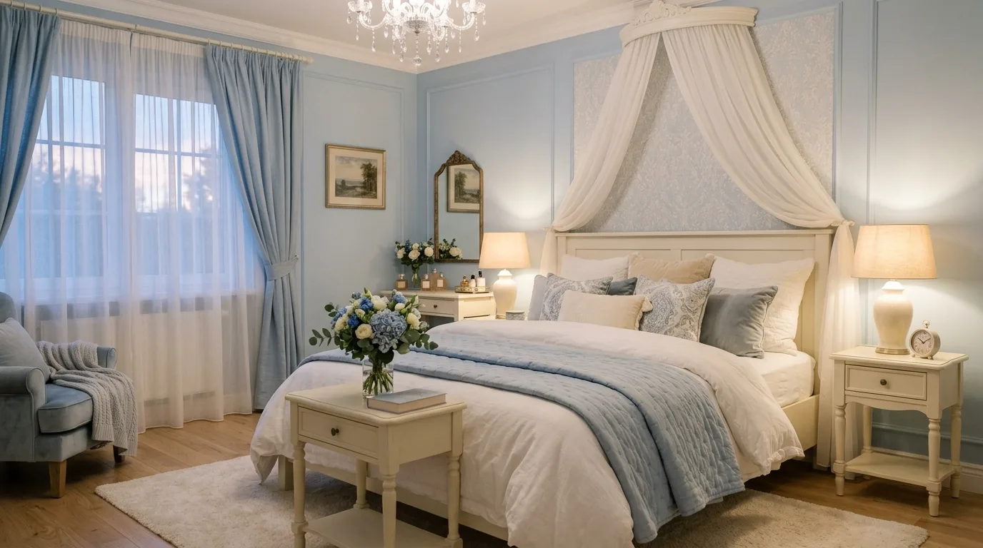 14 Crisp Blue and White Bedroom Ideas for a Fresh and Serene Retreat inspiration image 13