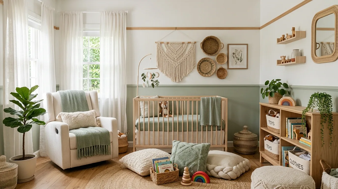 14 Dreamy Boho Nursery Ideas for a Free-Spirited and Cozy Baby Room inspiration image 5