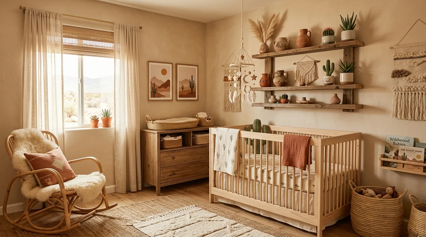 14 Dreamy Boho Nursery Ideas for a Free-Spirited and Cozy Baby Room inspiration image 7