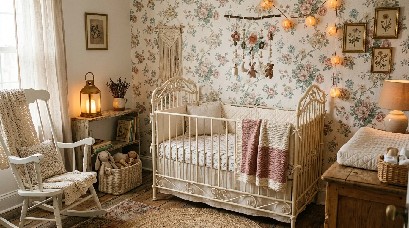 14 Dreamy Boho Nursery Ideas for a Free-Spirited and Cozy Baby Room inspiration image 9