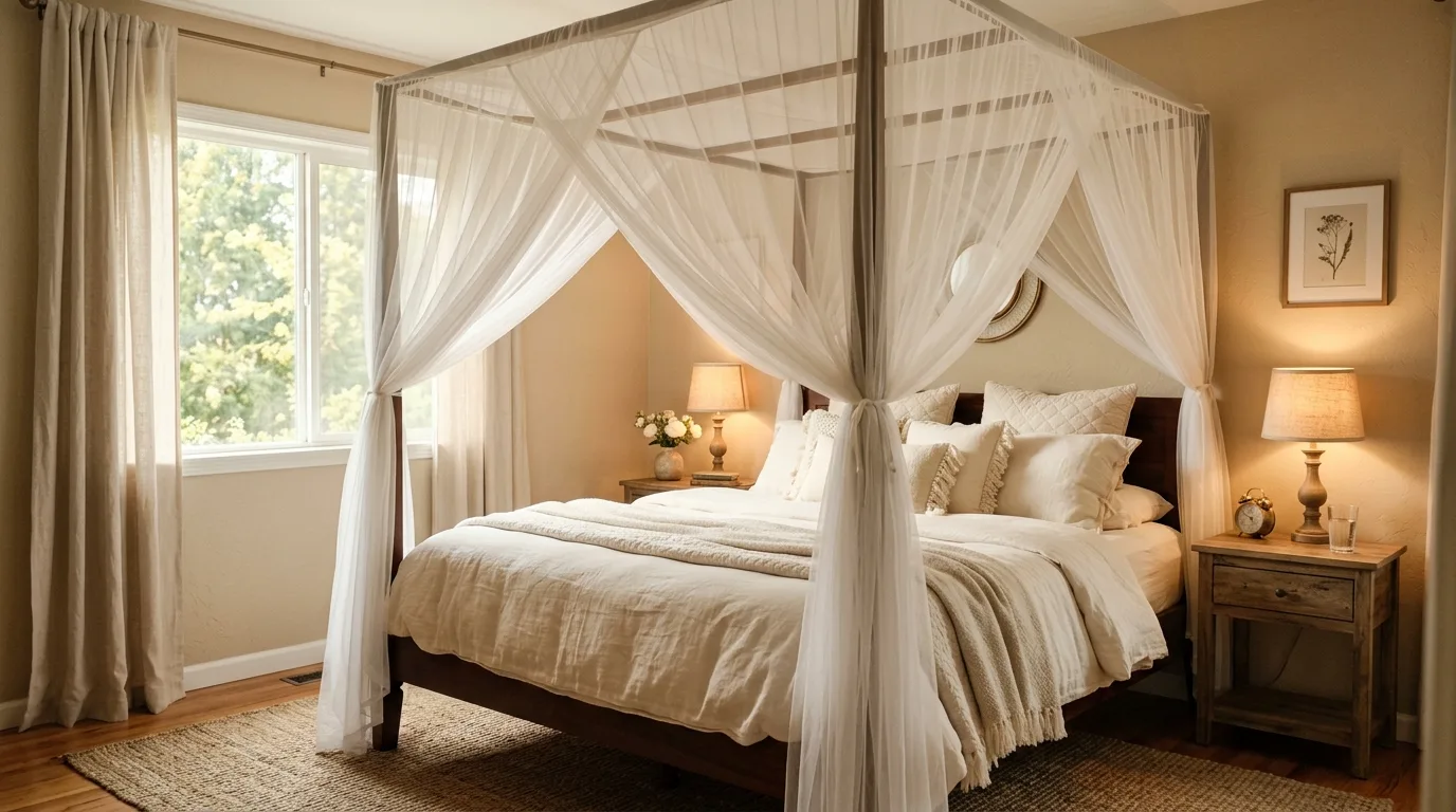 15 Dreamy Canopy Bedroom Ideas for a Romantic and Cozy Retreat hero image
