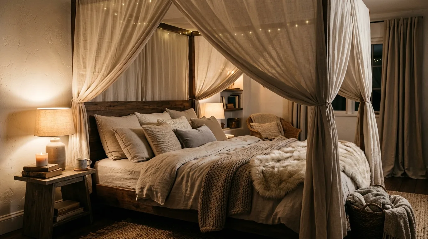 15 Dreamy Canopy Bedroom Ideas for a Romantic and Cozy Retreat inspiration image 10