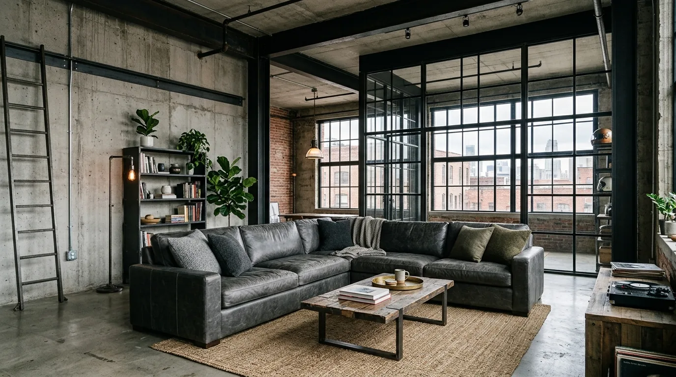 13 Edgy Industrial Living Room Ideas for an Urban Loft Vibe inspiration image 2
