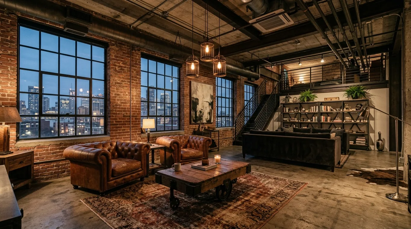 13 Edgy Industrial Living Room Ideas for an Urban Loft Vibe inspiration image 4