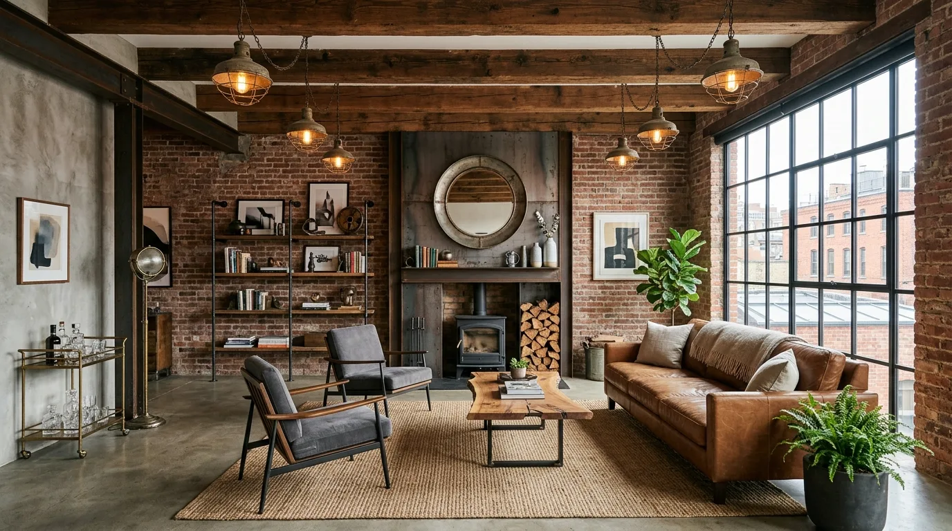 13 Edgy Industrial Living Room Ideas for an Urban Loft Vibe inspiration image 7
