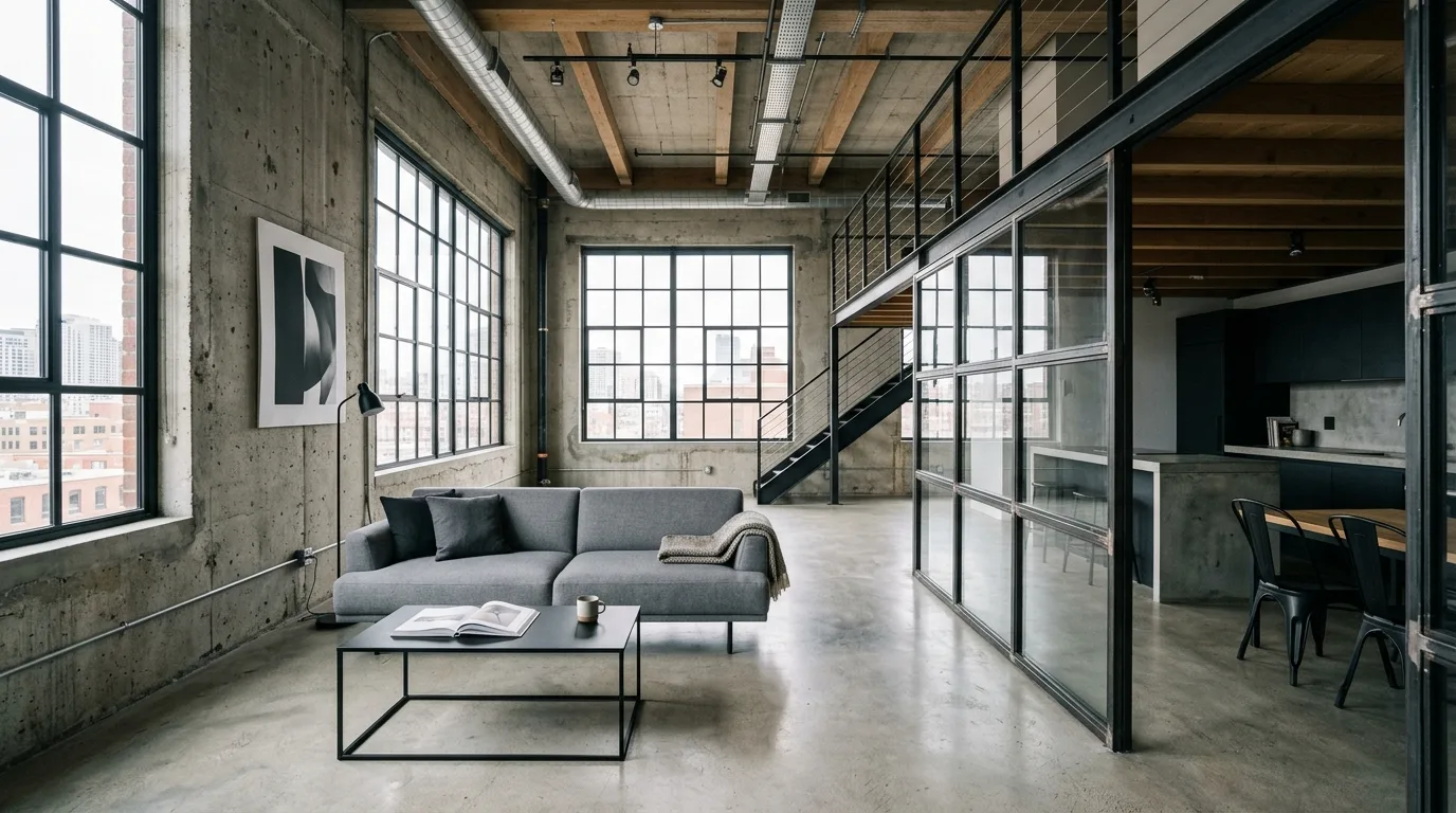 13 Edgy Industrial Living Room Ideas for an Urban Loft Vibe inspiration image 9