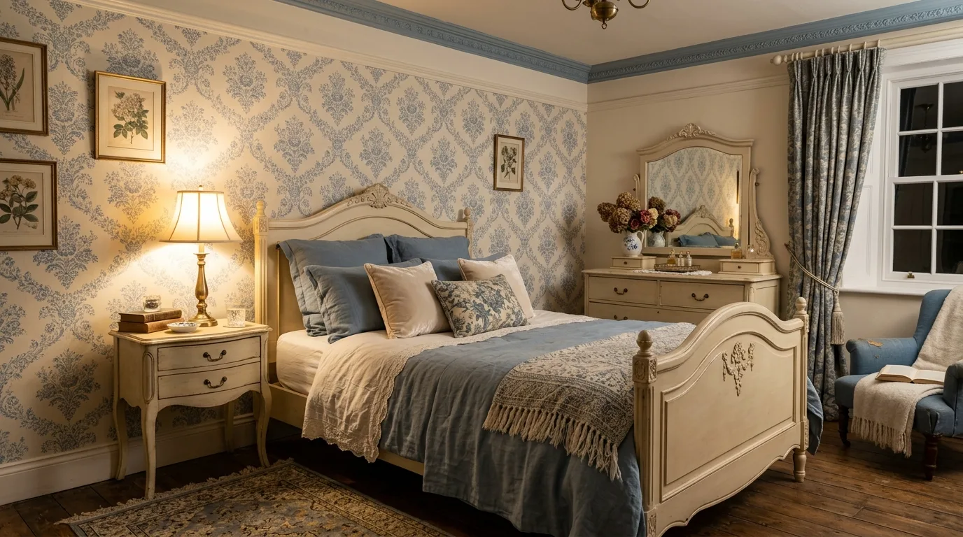 12 Elegant Blue and Cream Bedroom Ideas for a Serene Sleep Space inspiration image 10