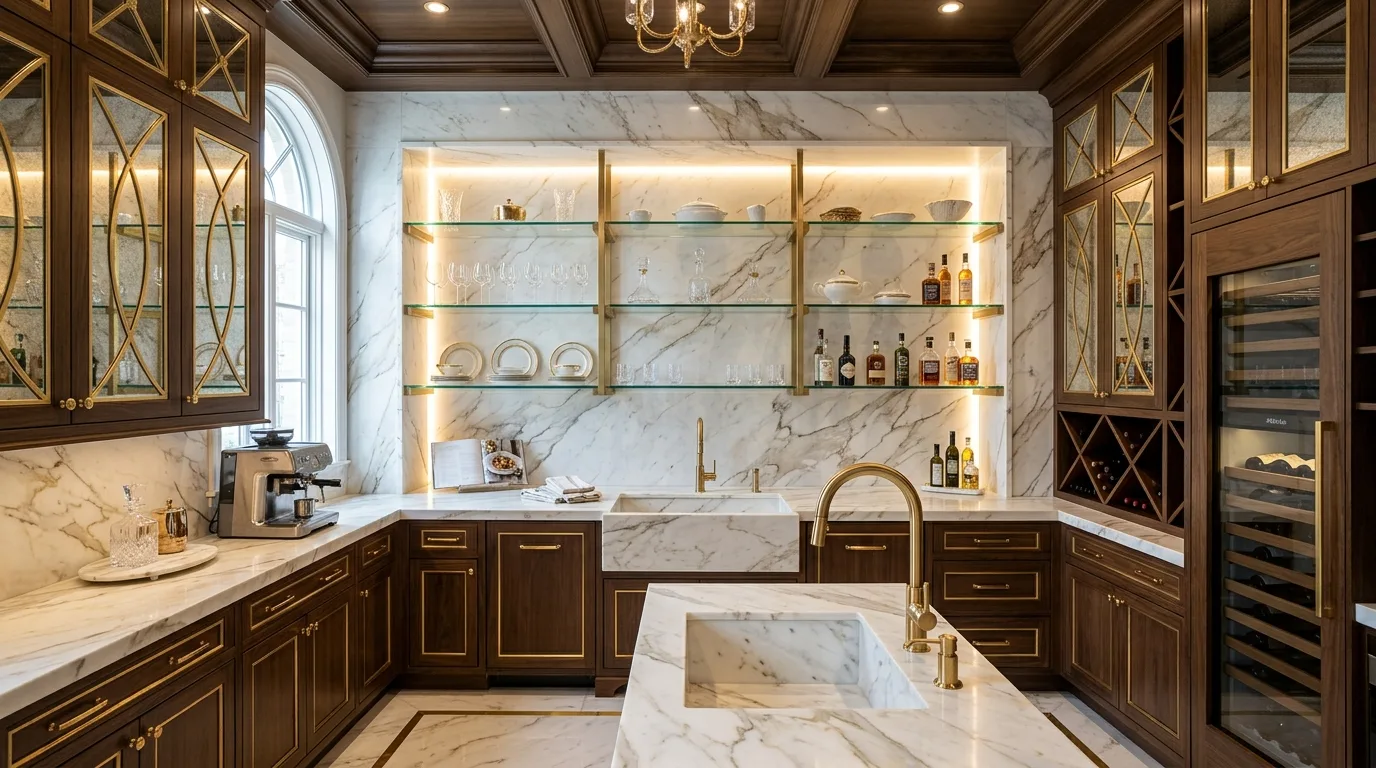 13 Elegant Butler Pantry Ideas for a Functional and Beautiful Storage Space inspiration image 9