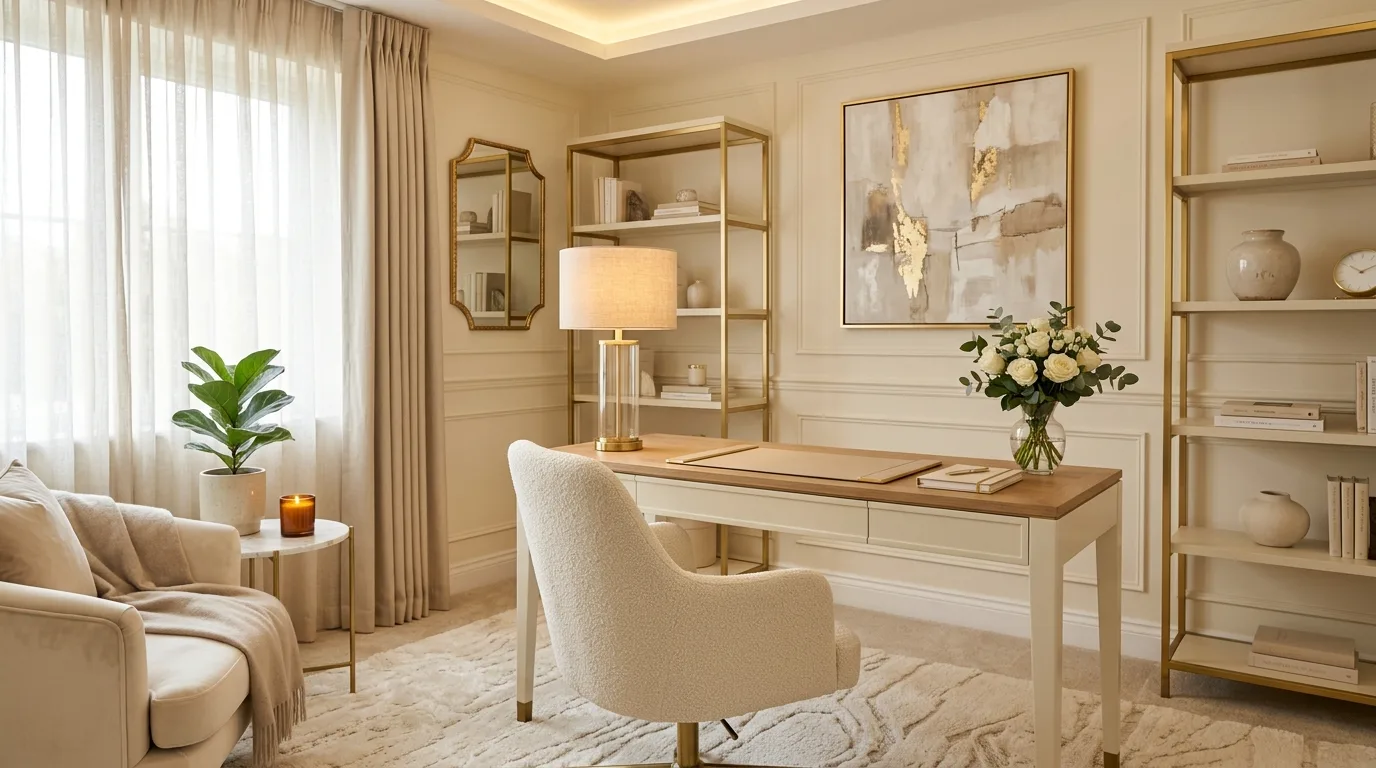 13 Elegant Chic Home Office Ideas for a Sophisticated Workspace inspiration image 13