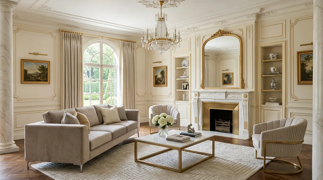 14 Elegant Neoclassical Living Room Ideas for Timeless Sophistication inspiration image 8