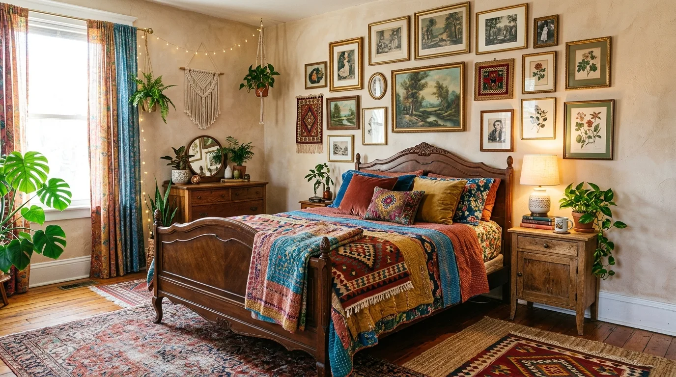 15 Free-Spirited Boho Bedroom Ideas for an Eclectic Cozy Retreat inspiration image 3
