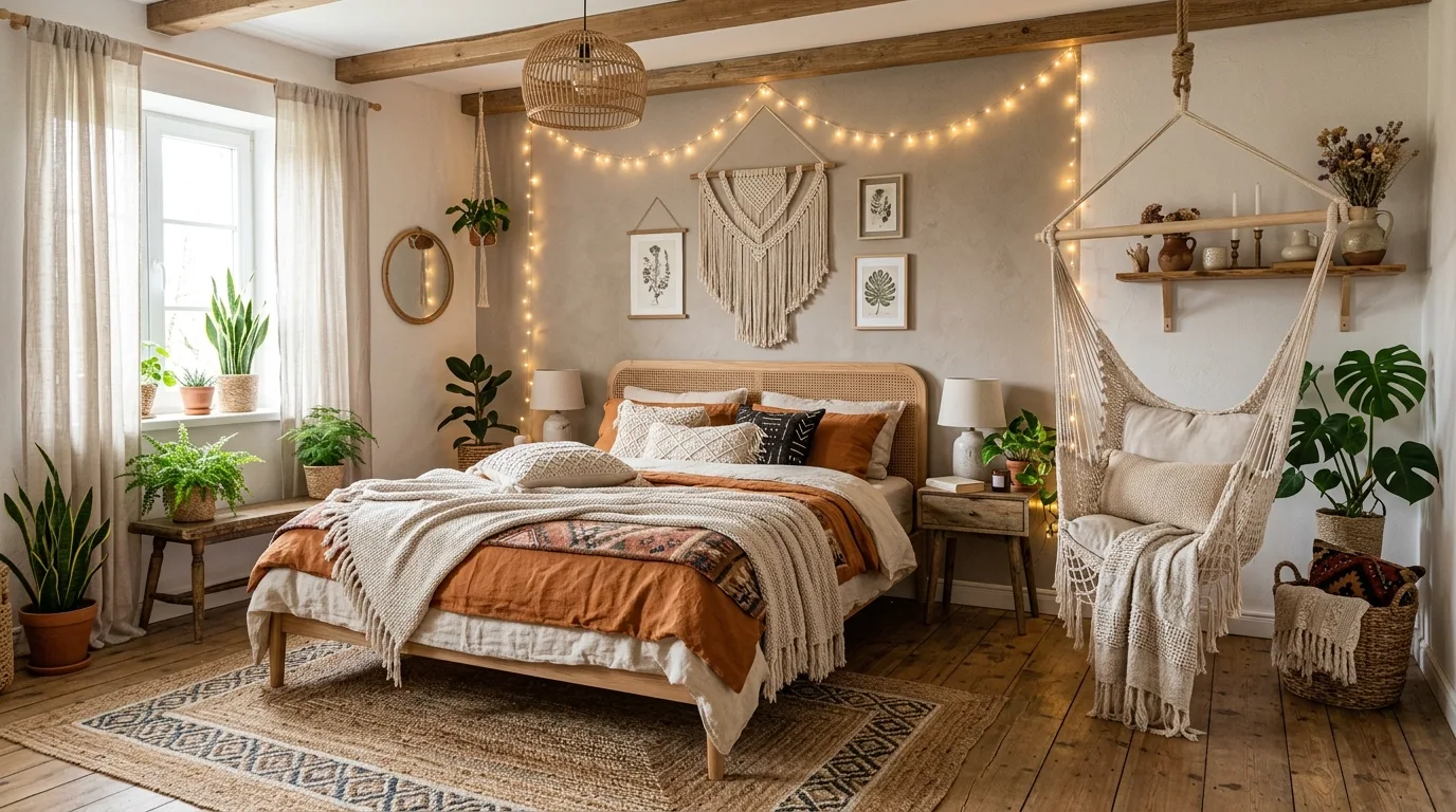 15 Free-Spirited Boho Bedroom Ideas for an Eclectic Cozy Retreat inspiration image 15